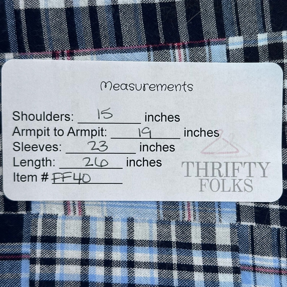 Women's Patchwork Plaid Long Sleeve Button Down S… - image 6